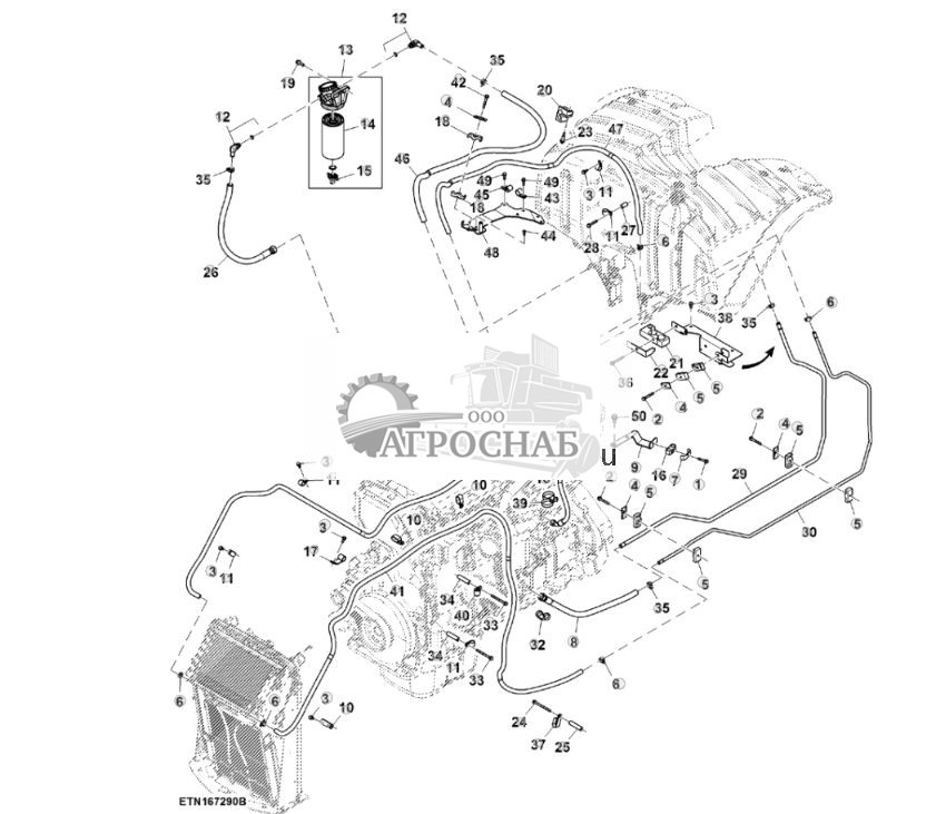 Топливопроводы, 15,0 L, двигатель FT4 (801461 - 804100) - ST871424 219.jpg